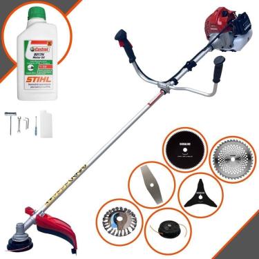 Imagem de Roçadeira Lateral Bcj521l Kawashima 52cc 6 Em 1 + Óleo Stihl