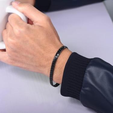 Imagem de Pulseira masculina de aço inoxidável cubano/trigo/cobra/fígaro pulseiras de pulso 3/4,5/6/9/13 mm de largura joias hip hop, 21CM, Aço inoxidável, Sem Pedra Preciosa