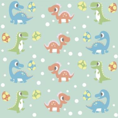 Imagem de Papel De Parede Infantil Dinossauros Baby