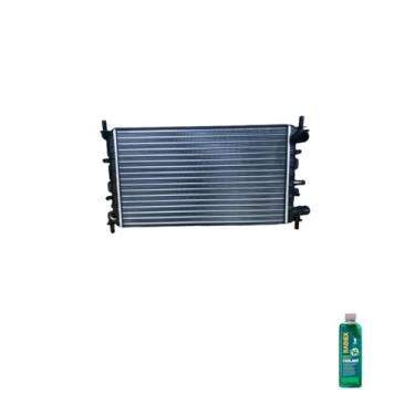 Imagem de Kit Radiador Ford Escort e Logus 1.6 1.8 1993 a 1996 com Aditivo Radiador Radiex R1882 Verde