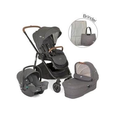 Imagem de Carrinho de Bebê Travel System Trio Versatrax Cycle Cinza Shellgray + Brinde Exclusivo - Joie