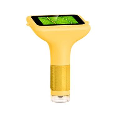 Imagem de Cosiki Microscópio Digital Portátil, Ampliação de 50-1000 X Com Tela IPS de 3,0 Polegadas e 8 Luzes LED, para Crianças de 5 Anos Explorarem o Micro World Em Casa ou na Escola (YELLOW)