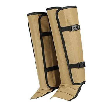 Imagem de Dynwave Polainas de inverno, respiráveis, ajustáveis ​​e confortáveis ​​para botas de caminhada, proteção para as pernas em atividades ao ar livre como, Amarelo