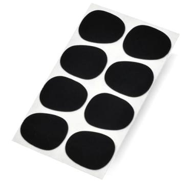 Imagem de 30 peças 8 almofadas de remendos de bocal, almofadas para saxofone, saxofone, bocal, remendos, almofadas, saxofone alto/tenor (preto)