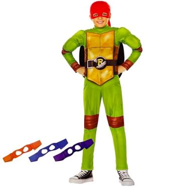 Imagem de InSpirit Designs 4 in 1 Teenage Mutant Ninja Turtles Costume TNMT Halloween Dress Up (Medium)