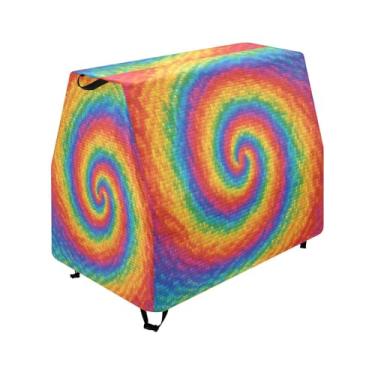 Imagem de Qilmy Swirling Color Kids Water Table Cover, Duty Waterproof Patio Table Covers for Outdoor Toddler Splash Tables, UV Resistant & Dustproof Play Table Protector, Cover Only