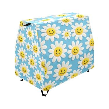 Imagem de Qilmy White Daisy Flower Kids Water Table Cover, Duty Waterproof Patio Table Covers for Outdoor Toddler Splash Tables, UV Resistant & Dustproof Play Table Protector, Cover Only