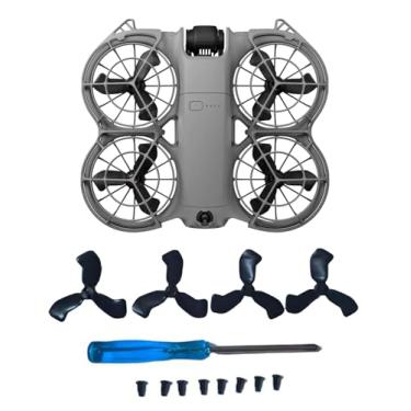 Imagem de 4 peças de hélices compatíveis com acessórios DJI Neo 2 – Pás de hélice de substituição de plástico, design leve e silencioso de baixo ruído, peças sobressalentes duráveis e flexíveis para drones