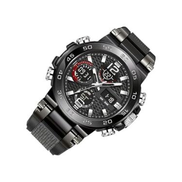 Imagem de Relógio Digital e Analógico | Impermeável com Display | Relógio de Pulso Casual - Indicado para Desporto, Estilo Casual, Formal, Uso no Escritório, Deslocação Diária e Viagens