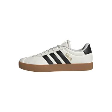 Imagem de adidas Tênis masculino VL Court 3.0, Branco/preto/dourado metálico, 45