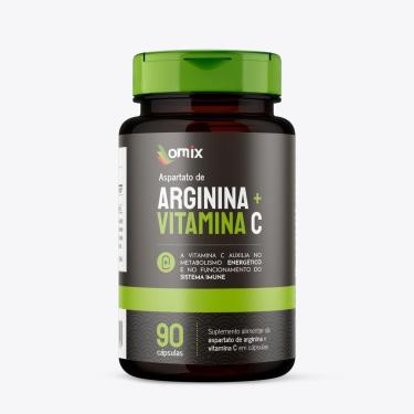 Imagem de Arginina e Vitamina C - 90 Cápsulas- Omix-Unissex