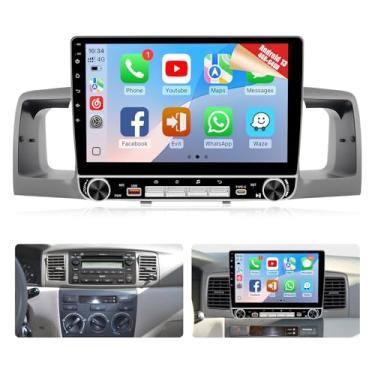 Imagem de Naifay Rádio de carro 4 + 64 G Android 13 para Toyota Corolla 2003-2008 (não serve para J.B.L) com carpaly sem fio e Android Auto, tela sensível ao toque de 22 cm para Corolla Stereo com GPS/Bluetooth