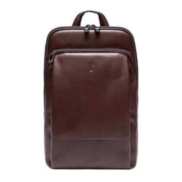 Imagem de Mochila masculina slim para notebook couro italiano Otávio-Masculino