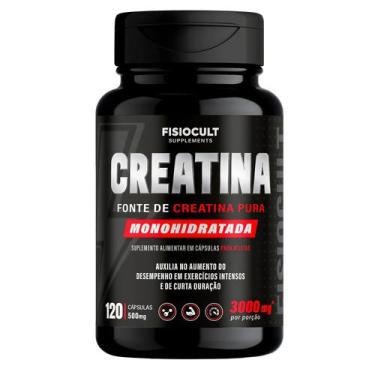 Imagem de Creatina Monohidratada 120 Capsulas 3000 mg Suplemento Alimentar Uso A