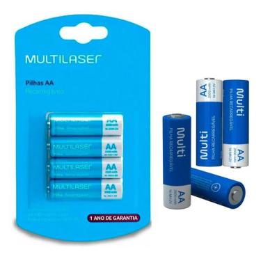 Imagem de Pilhas recarregaveis aa (2500mah) 4 uni - MULTI