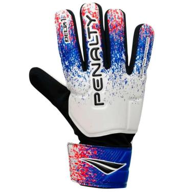 Imagem de Luva Goleiro Juvenil Unissex Delta 1 XIII Penalty 621074 Branco/Azul/Vermelho 07-Unissex