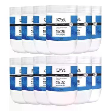 Imagem de Kit 12 Unidades Creme De Massagem Corporal Neutro 650g D'agua Natural 