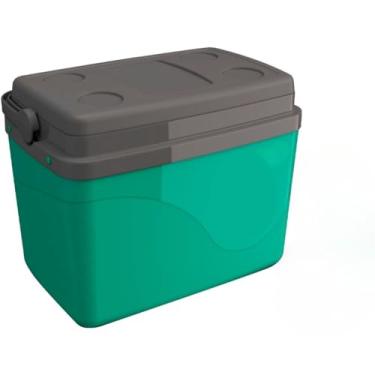Imagem de Caixa Térmica Cooler Bolsa 7,5 Litros Para Praia Camping Viagem Com Alça 12 Latas.(Verde)