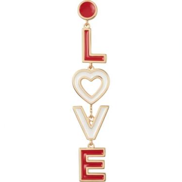 Imagem de Brincos de amor para o dia dos namorados, brincos femininos pendentes para lembrancinhas de festa, joias de acrílico para intercâmbio de estudantes, presentes para lembrancinhas de sala de aula