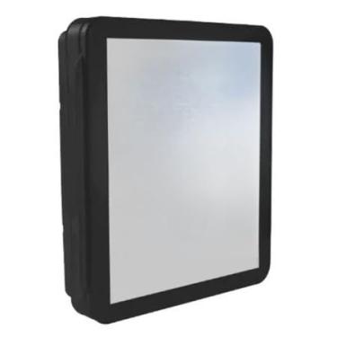 Imagem de Armário de Banheiro Moderno com Espelheira – Armazenamento Organizado para Higiene e Cosméticos, Ideal para Banheiro Doméstico e Apartamento (preto)