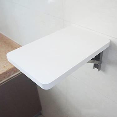 Imagem de Mesa de parede dobrável para cozinha, mesa de bar de café da manhã, mesa de jantar compacta para espaço pequeno, mesa de computador, estação de trabalho montada na parede, mesa de folhas caídas para