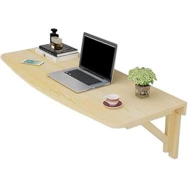 Imagem de Mesa de cabeceira dobrável para pequenos espaços, mesa dobrável montada na parede, cozinha e mesa de jantar, escritório, 80 × 40 cm, 80 × 40 cm