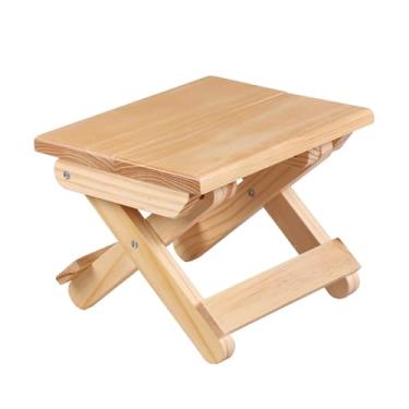 Imagem de LNGCLTEZ Banco dobrável de madeira maciça para barbear e chuveiro, assento de chuveiro dobrável portátil para uso doméstico, totalmente montado