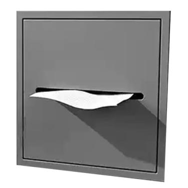 Imagem de Caixa de lenços de nicho de chuveiro de aço inoxidável, organizador de banheiro de grau 304, organizador decorativo de chuveiro e armário de armazenamento de cozinha para hotel, sala de estar e quarto