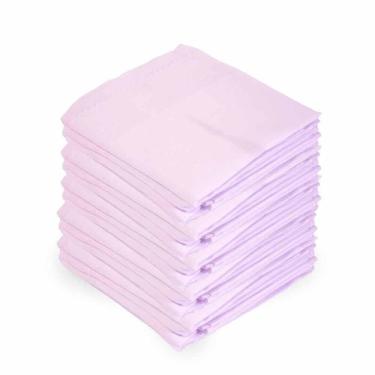 Imagem de Kit 5 Fralda De Pano Rosa Bebê Pinte E Borde Luxo Barra