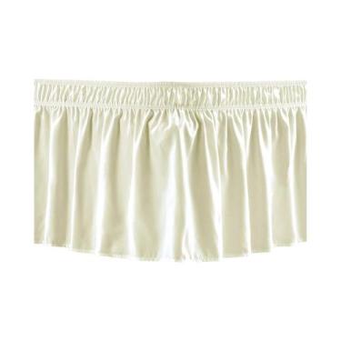 Imagem de Saia De Cama Ajustável Com Elástico, Fácil De Colocar, Ruffle Antipoei