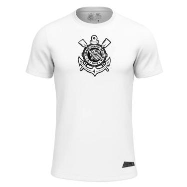 Imagem de Camisa Corinthians Algodão Simbolo Branca Oficial-Masculino