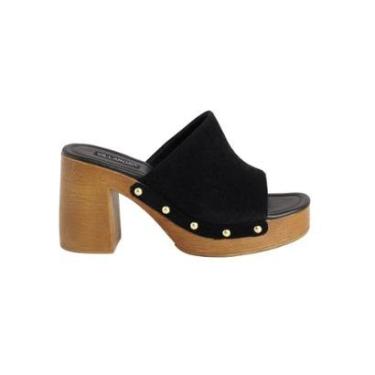 Imagem de Tamanco Mule Villa Rosa Salto Bloco Feminino-Feminino