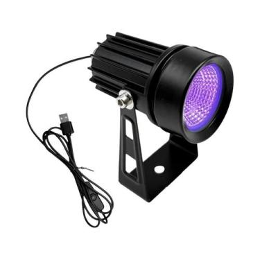 Imagem de Lâmpada LED Ultravioleta De Luz Negra 395nm Luz Roxa Com Interruptor P