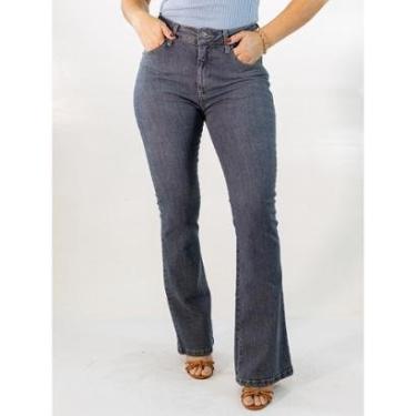 Imagem de Calça Feminina Jeans Flare Alta Elastano Anticorpus-Feminino