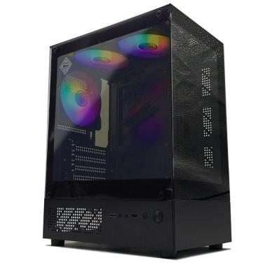 Imagem de Gabinete Gamer Brazilpc, Lateral Em Vidro Temperado, 3x Fans Rgb, Usb 3.0 - Bpc-3g310
