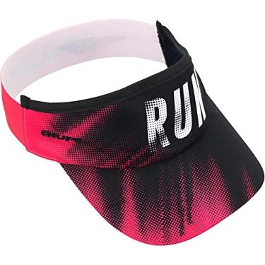 Imagem de Viseira para Corrida HUPI Tuna Rosa/Preto, Cor: ROSA/PRETO