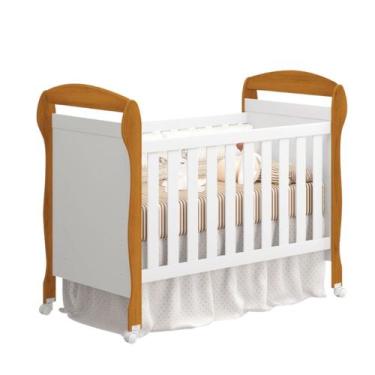 Imagem de Berço Americano Mini Cama Danny - Reller Móveis Infantis, Bco Fosco/Sa