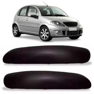 Imagem de Par Moldura Parachoque Dianteiro Citroen C3 2003 A 2007 - SP ACESSÓRIO