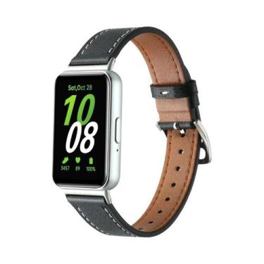 Imagem de Pulseira De Couro Fina Para Samsung Galaxy Fit 3 - Acessório De Substi
