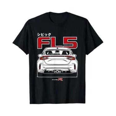 Imagem de Camisetas Retro De Corrida Honda Civic Type R FL5 Para Homens E Mulher