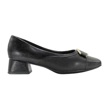Imagem de Sapato Piccadilly Feminino Salto Bloco Preto