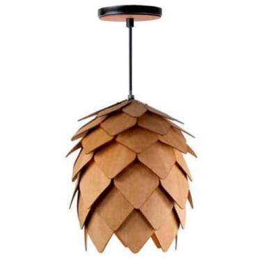 Imagem de Lustre Pendente Em Madeira - Lupulo Tauari - Trybo Design