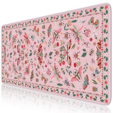 Imagem de Almofada de mesa rosa iCasso XXL 90x40cm com bordas costuradas antider