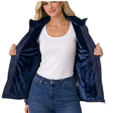 Imagem de Jaqueta Parka   Puffer Com Capuz Inverno Nylon-Feminino