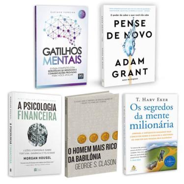 Imagem de Kit 5livros, Gatilhos Mentais, Psicologia Financeira, Homem Mais Rico 