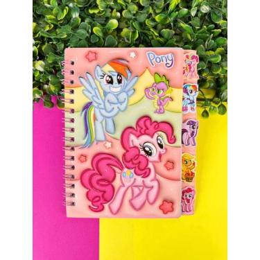Imagem de Caderneta Personalizada My Little Pony Capa Dura QB-T1588, Azul