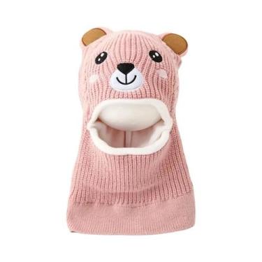Imagem de Gorro De Inverno Para Meninos Com Estampa De Animais Em Cartoon, Com P