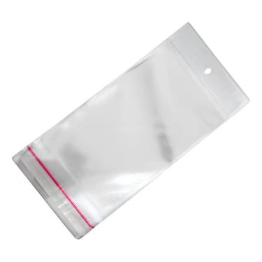 Imagem de Saco Adesivado Plástico Transp. Com Solapa 5x10 C/ 100 Un.