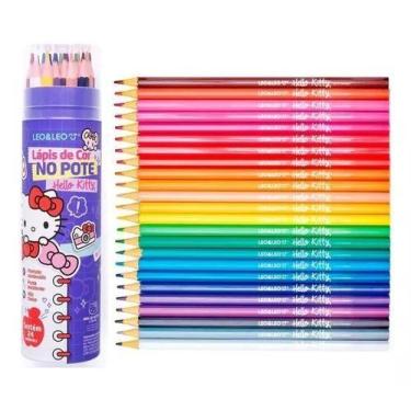Imagem de Lapis De Cor No Pote 24 Cores Hello Kitty - Leo e Leo