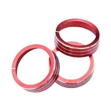 Imagem de Anéis Decorativos De Metal Para Botão De Controle De Ar Condicionado D